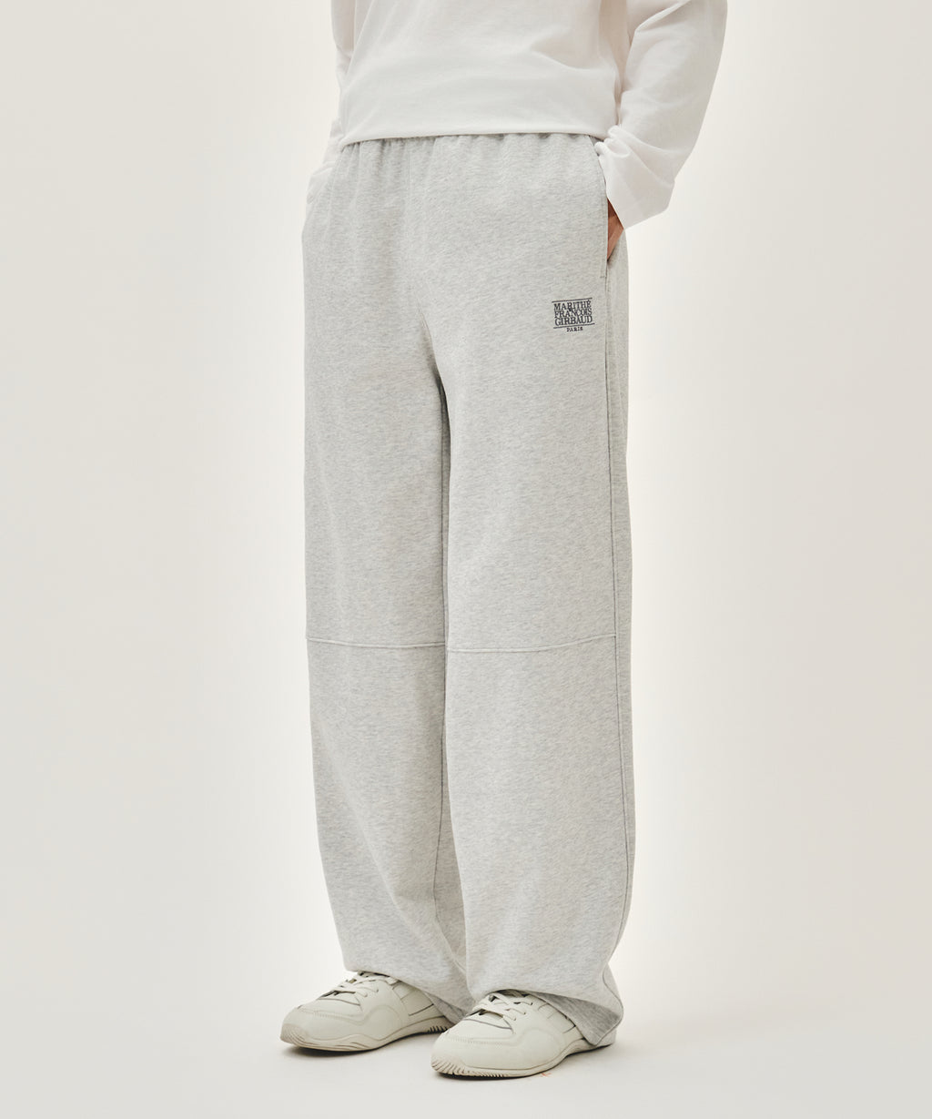 Marithe & Francois Girbaud - Classic Logo Sweat Pants (Light Heather Gray) product image 1 | TRAB K-Fashion Australia