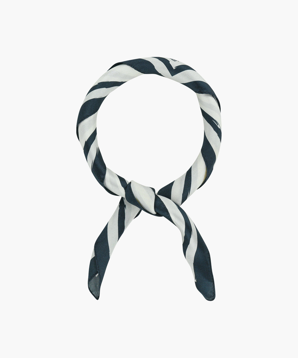 Marithe & Francois Girbaud - Summer Pattern Silk Scarf (Navy) product image 3 | TRAB K-Fashion Australia