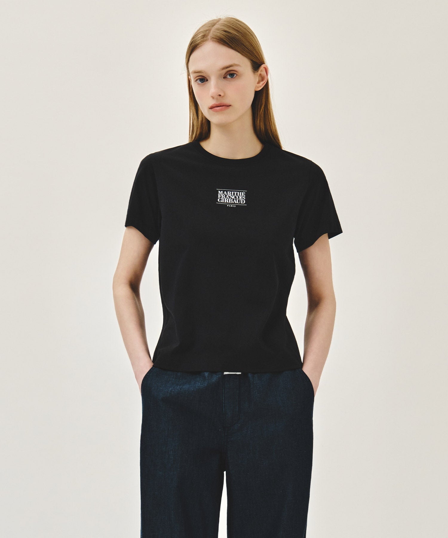 Marithe & Francois Girbaud - Small Classic Logo Tee (Black) product image 1 | TRAB K-Fashion Australia