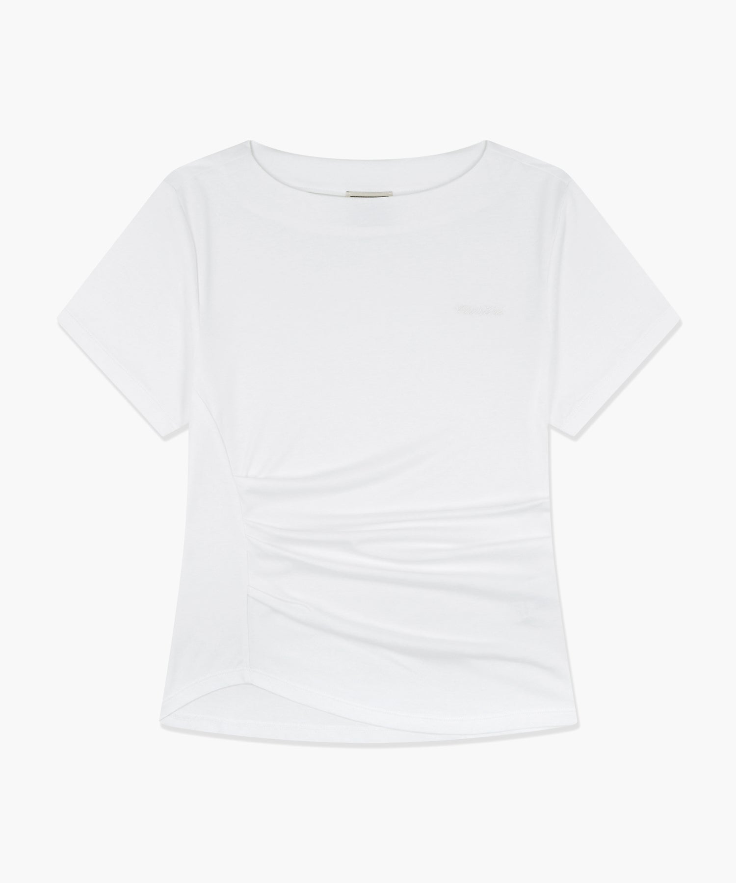 Marithe & Francois Girbaud - Waist Shirring Tee (White) product image 1 | TRAB K-Fashion Australia