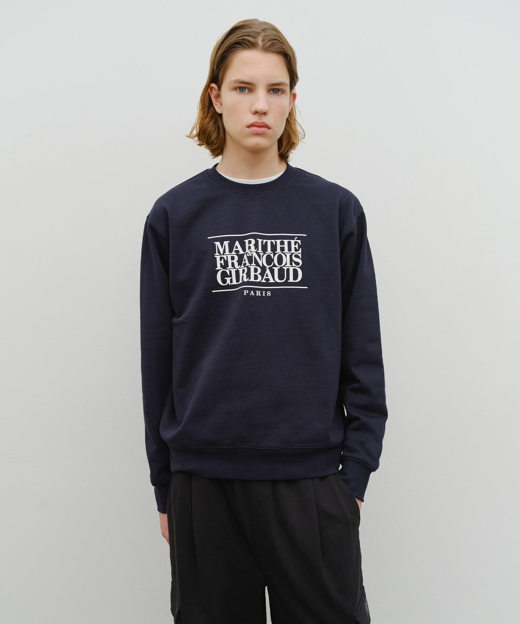 Marithe & Francois Girbaud - Classic Logo Sweatshirt (Navy) product image 1 | TRAB K-Fashion Australia