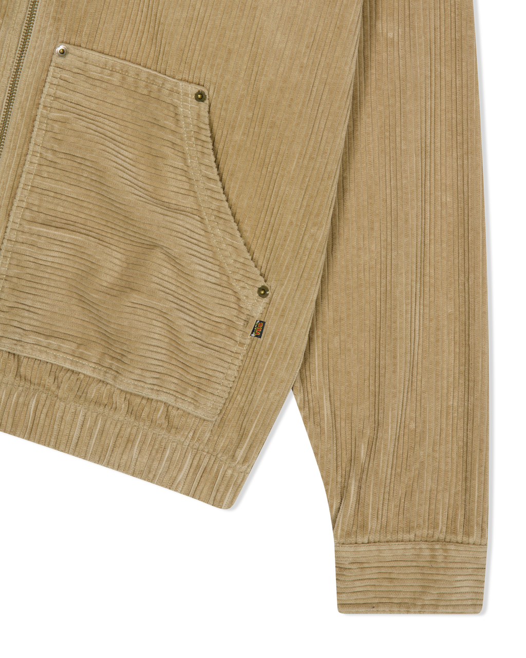 yeseyesee - Corduroy Hooded Zip Jacket (Beige) product image 3 | TRAB K-Fashion Australia