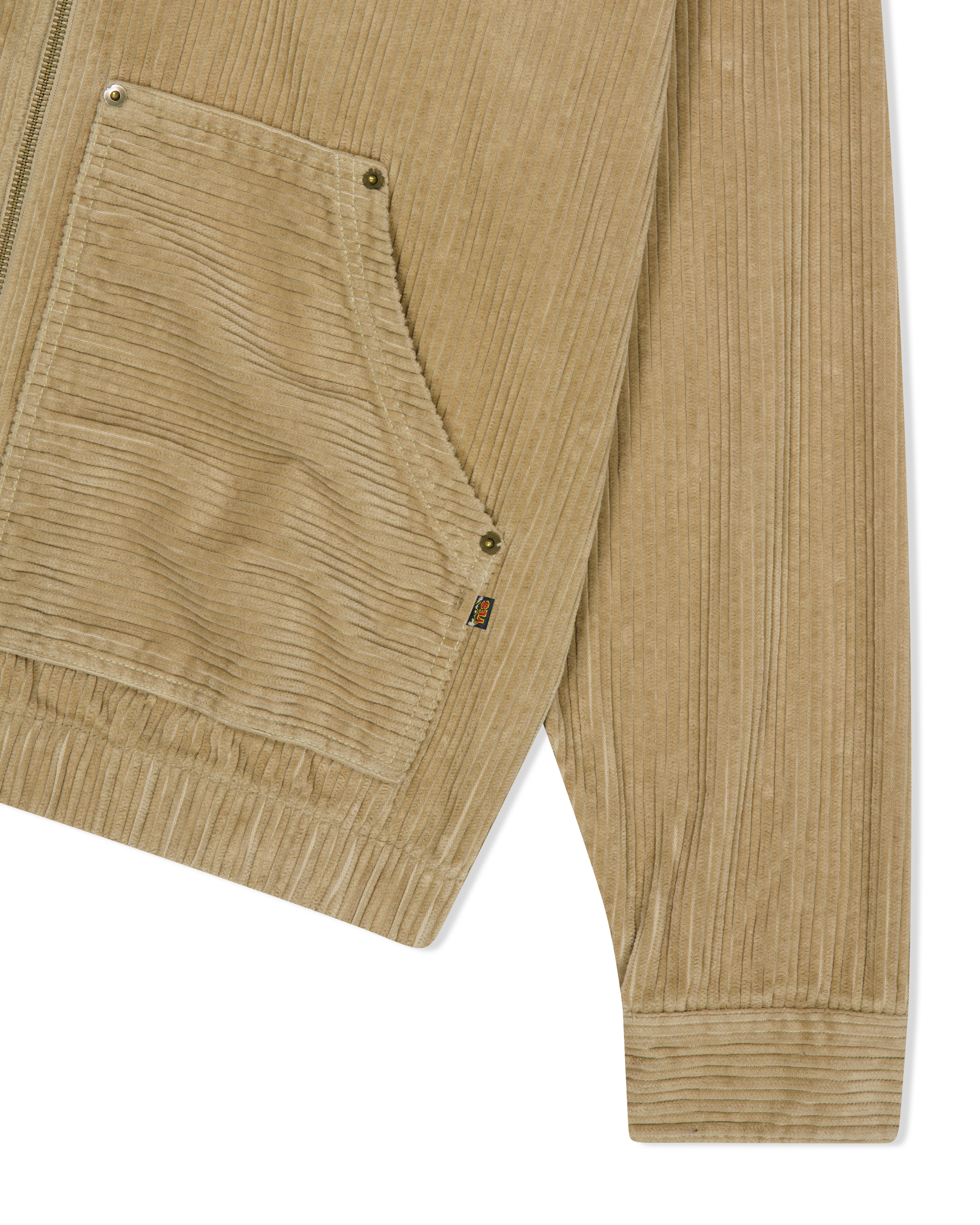 yeseyesee - Corduroy Hooded Zip Jacket (Beige) product image 3 | TRAB K-Fashion Australia