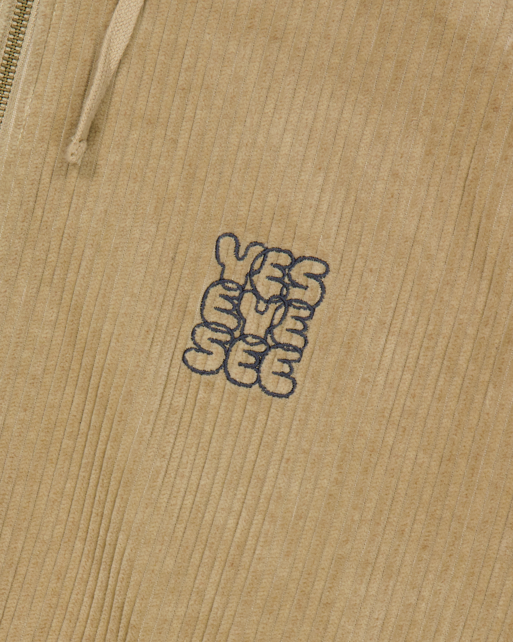 yeseyesee - Corduroy Hooded Zip Jacket (Beige) product image 4 | TRAB K-Fashion Australia