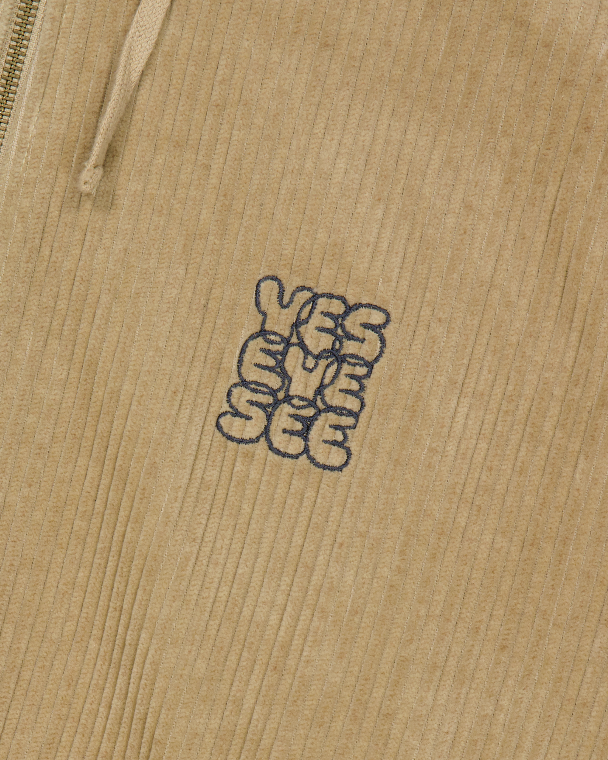 yeseyesee - Corduroy Hooded Zip Jacket (Beige) product image 4 | TRAB K-Fashion Australia