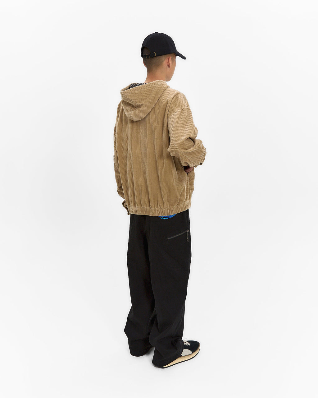 yeseyesee - Corduroy Hooded Zip Jacket (Beige) product image 9 | TRAB K-Fashion Australia