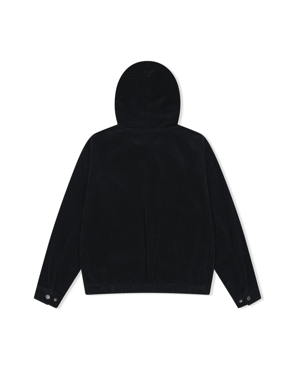 yeseyesee - Corduroy Hooded Zip Jacket (Black) product image 2 | TRAB K-Fashion Australia