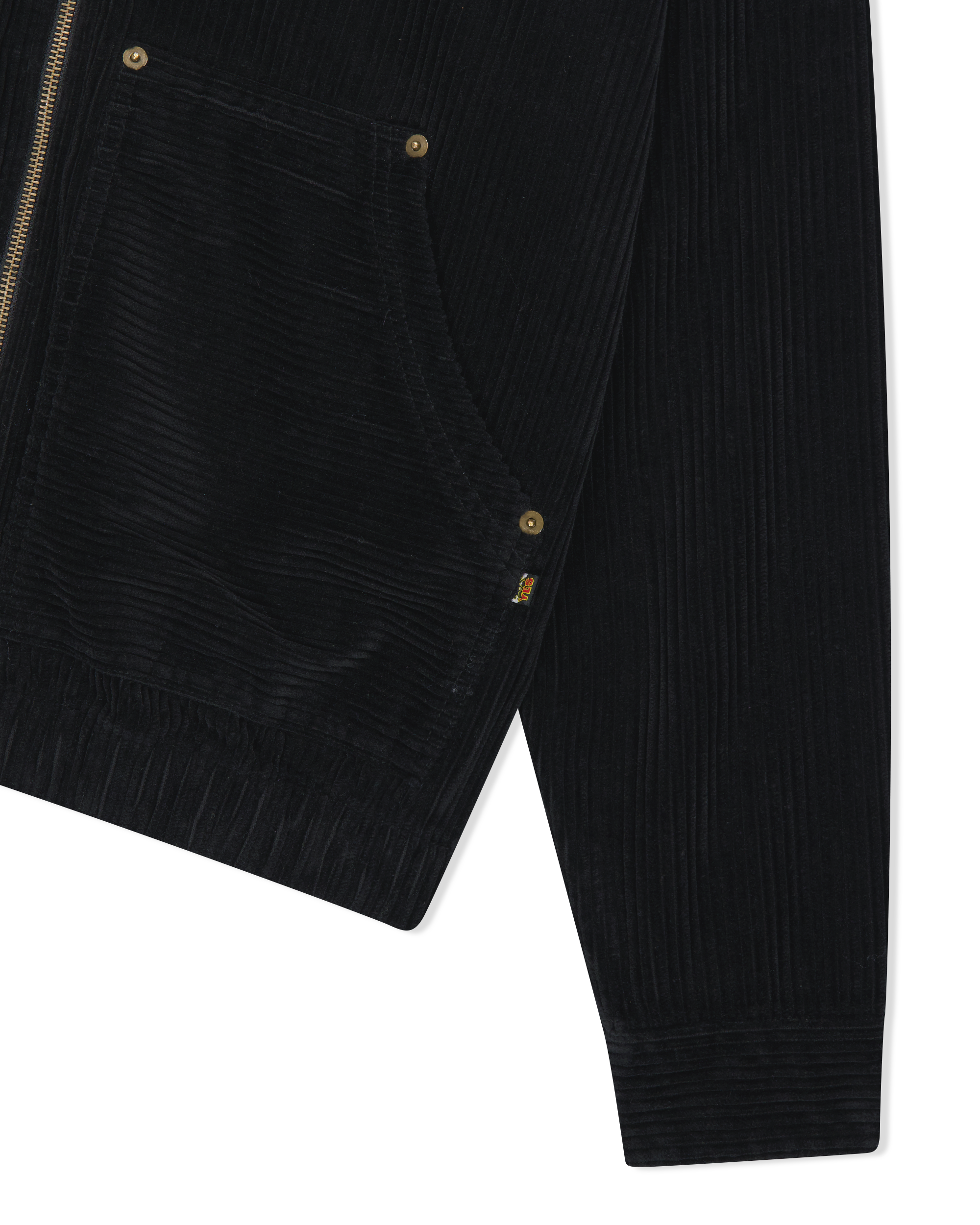 yeseyesee - Corduroy Hooded Zip Jacket (Black) product image 3 | TRAB K-Fashion Australia