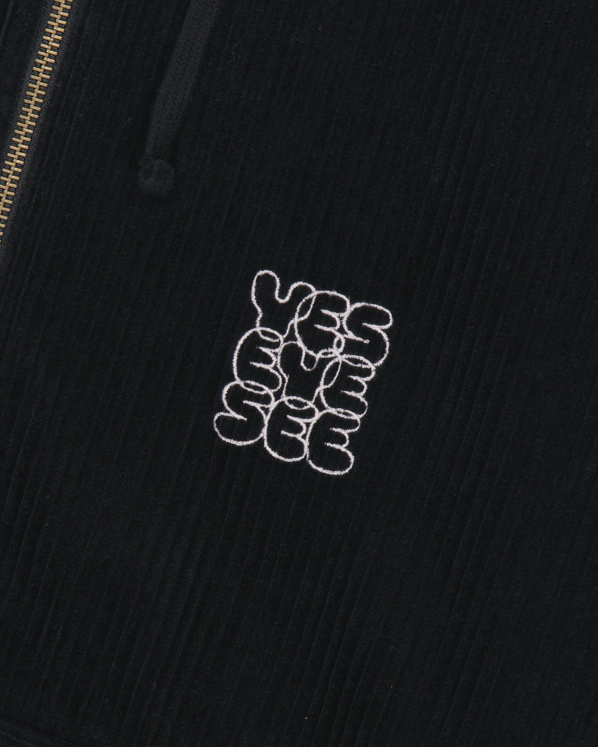 yeseyesee - Corduroy Hooded Zip Jacket (Black) product image 4 | TRAB K-Fashion Australia