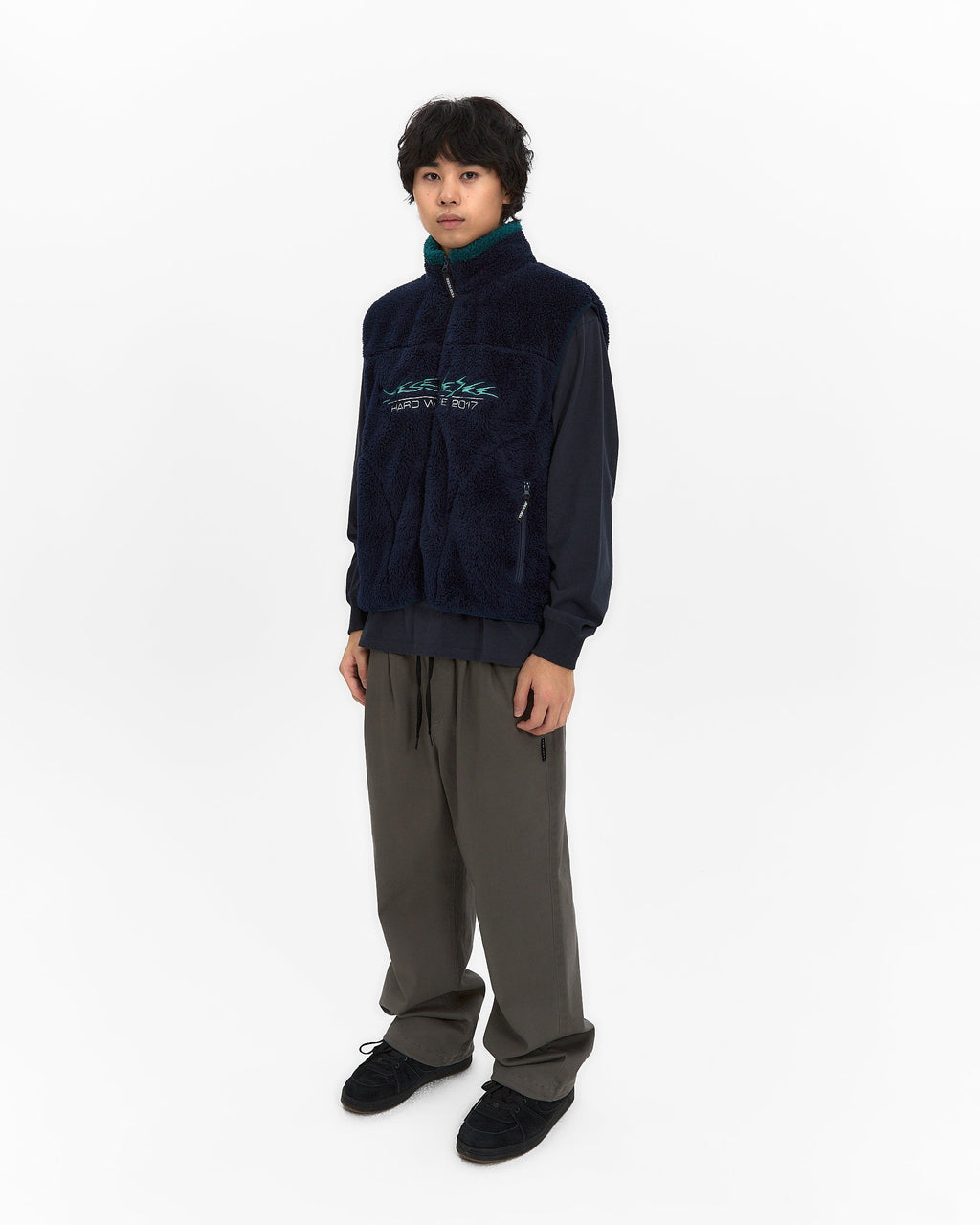 yeseyesee - Elastic Easy Cotton Pants (Charcoal) product image 8 | TRAB K-Fashion Australia