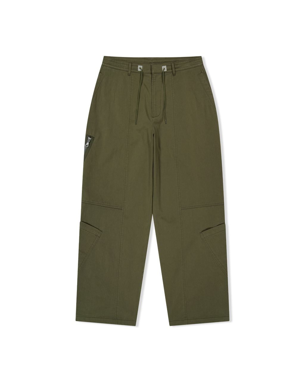 yeseyesee - Paneled Multi Pocket Pants (Olive) product image 1 | TRAB K-Fashion Australia