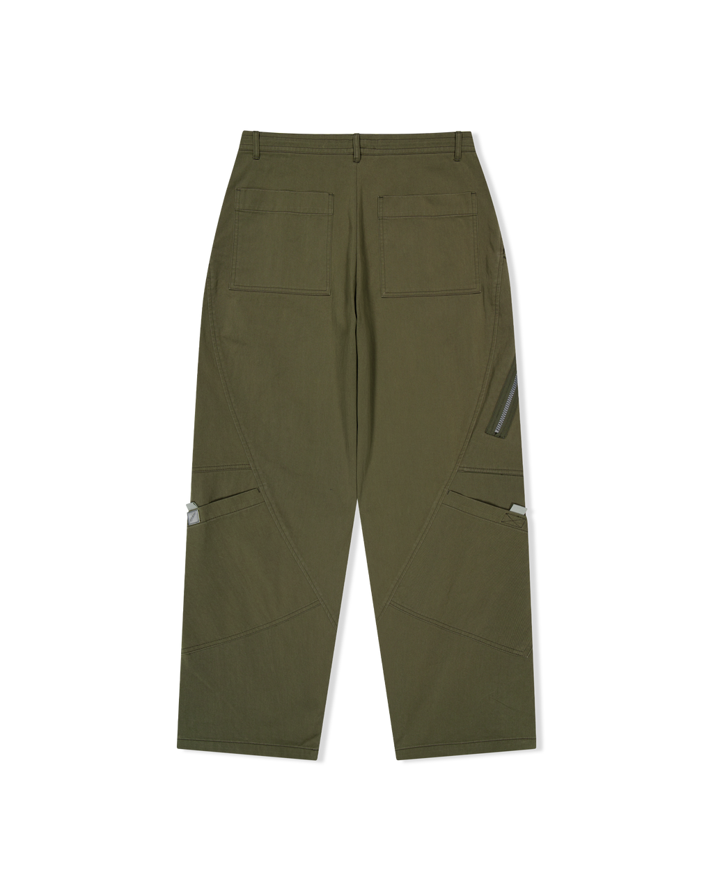 yeseyesee - Paneled Multi Pocket Pants (Olive) product image 2 | TRAB K-Fashion Australia