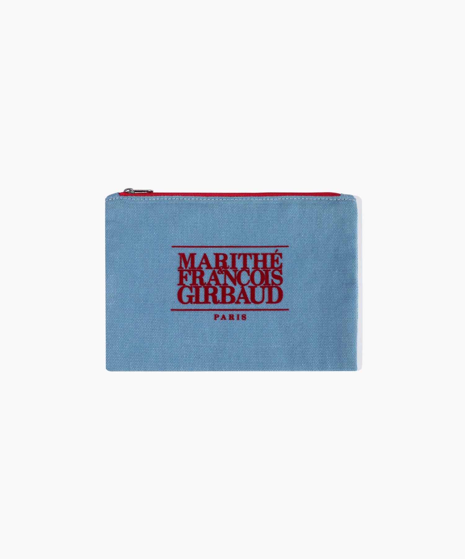 Marithe & Francois Girbaud - Classic Logo Color Cotton Pouch (Light Blue) product image 1 | TRAB K-Fashion Australia