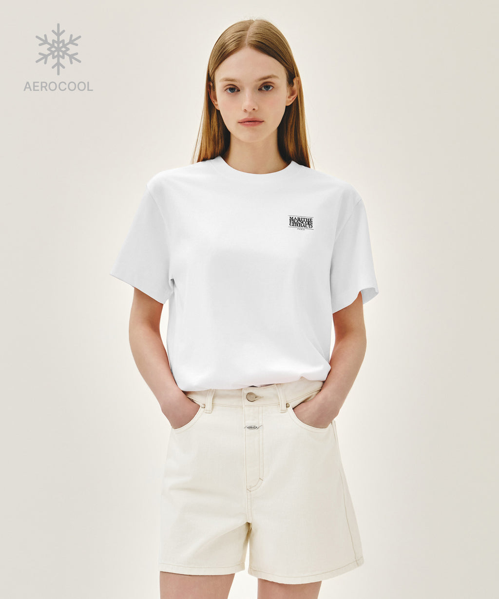 Marithe & Francois Girbaud - Aerocool Small Classic Logo Tee (White) product image 1 | TRAB K-Fashion Australia