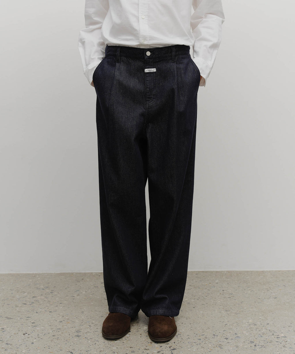 Marithe & Francois Girbaud - Wide Raw Denim Pants (Dark Blue) product image 1 | TRAB K-Fashion Australia