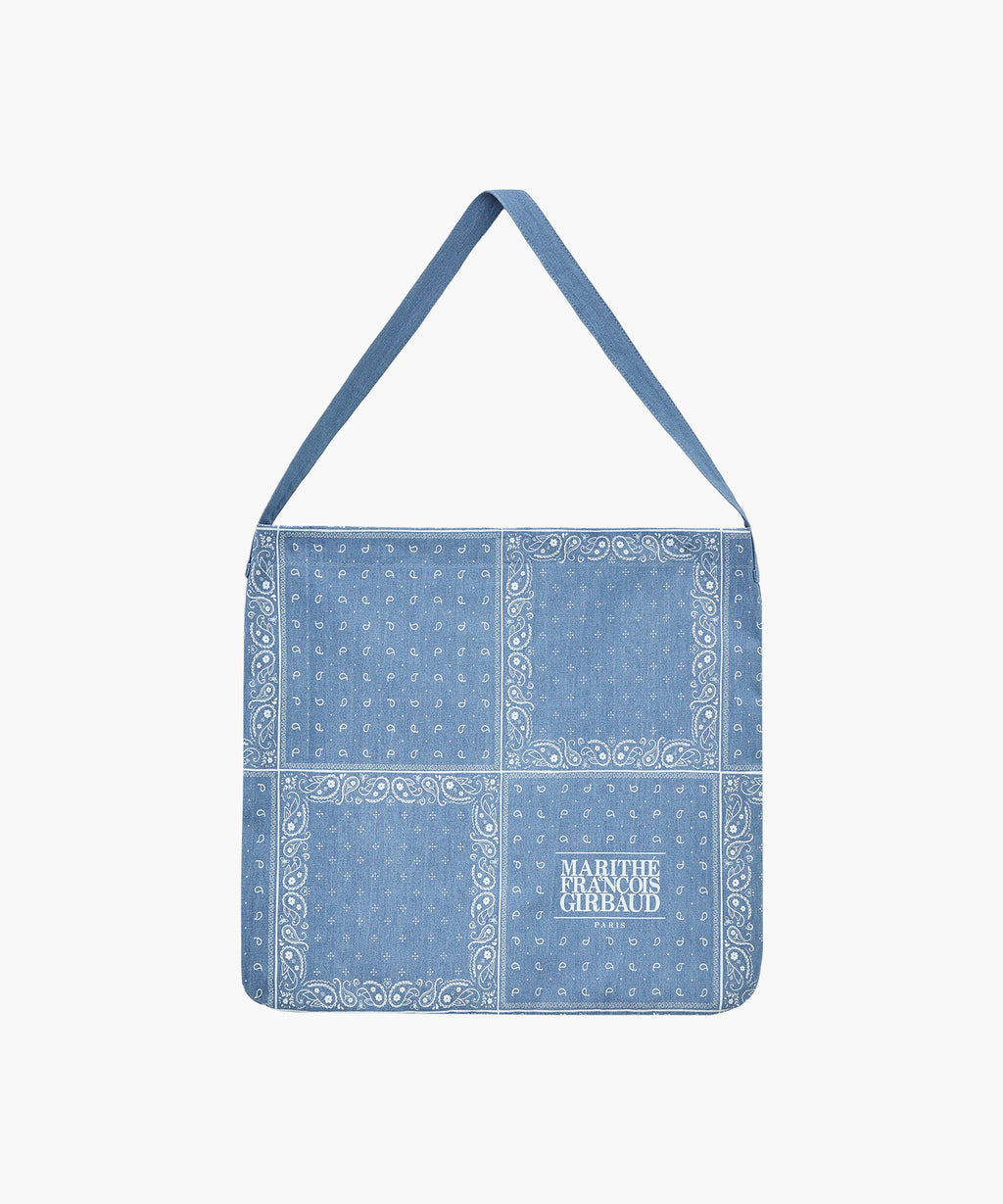 Marithe & Francois Girbaud - Bandana One Shoulder Eco Bag (Blue) product image 1 | TRAB K-Fashion Australia