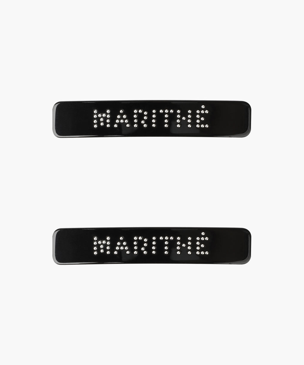 Marithe & Francois Girbaud - Regular Logo Metal Ball Hair Pin 2pack (Black) product image 1 | TRAB K-Fashion Australia