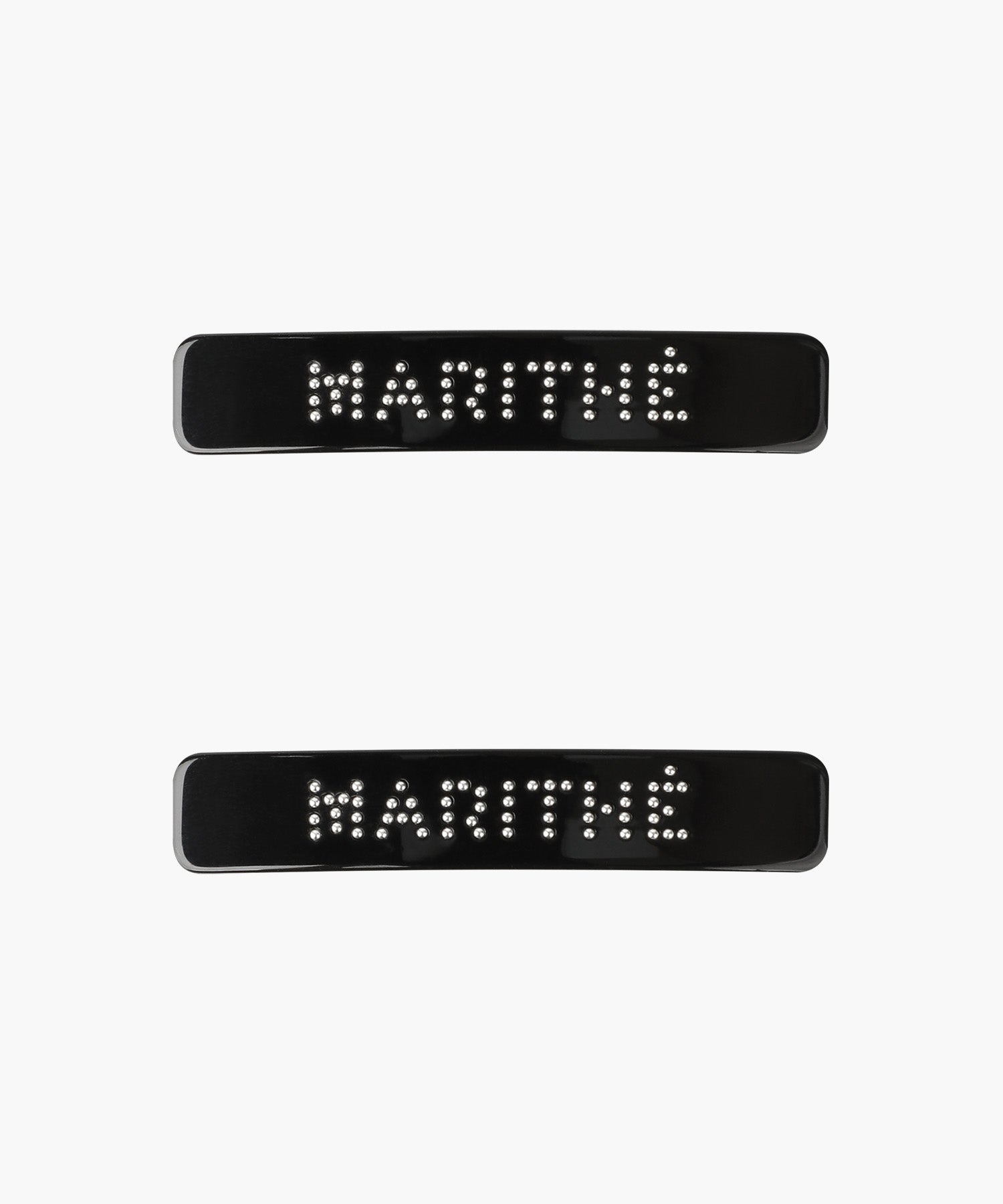 Marithe & Francois Girbaud - Regular Logo Metal Ball Hair Pin 2pack (Black) product image 1 | TRAB K-Fashion Australia