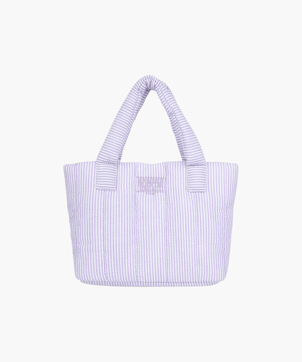 Marithe & Francois Girbaud - Classic Logo Seersucker Padding Bag (Purple) product image 1 | TRAB K-Fashion Australia