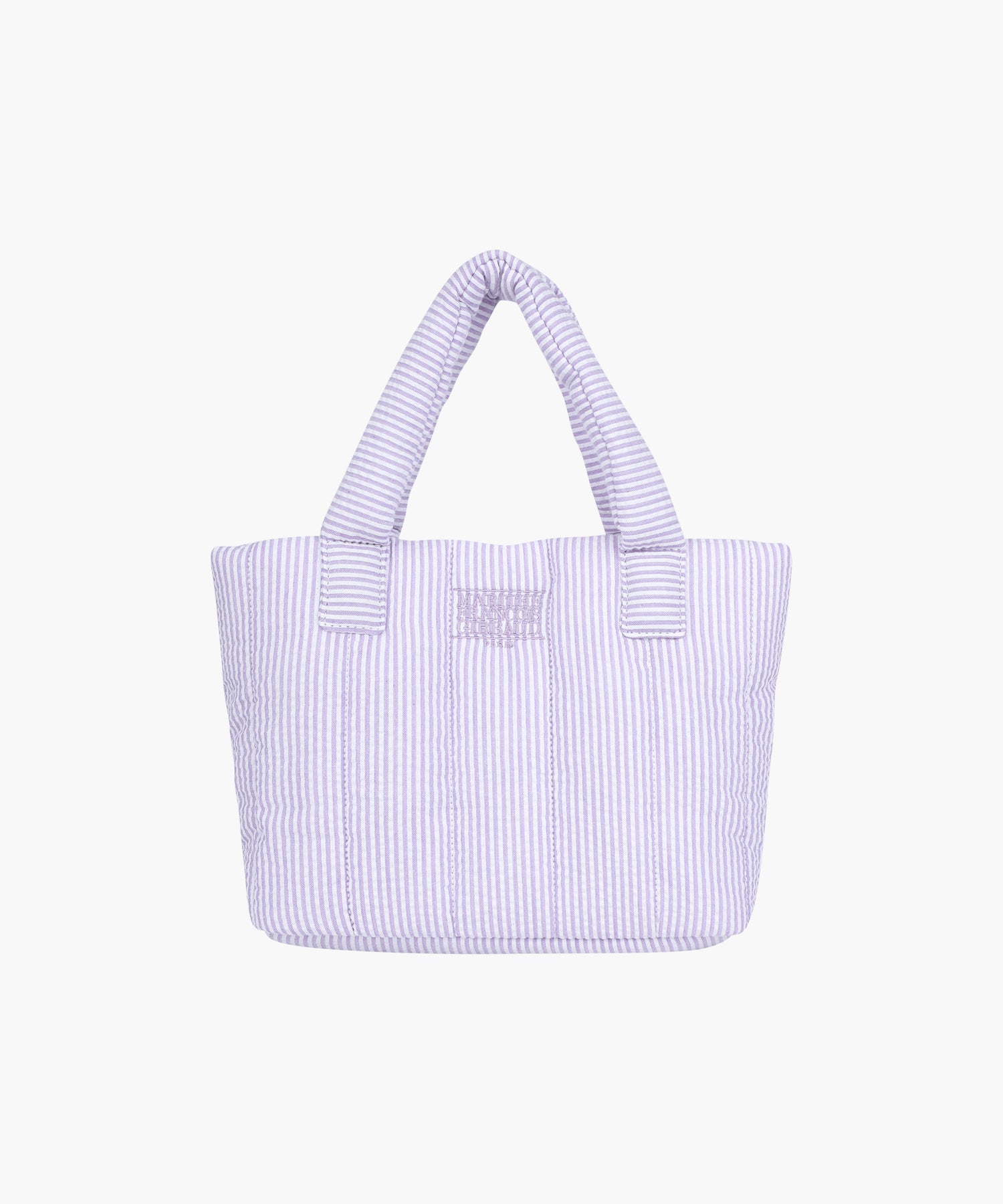 Marithe & Francois Girbaud - Classic Logo Seersucker Padding Bag (Purple) product image 1 | TRAB K-Fashion Australia