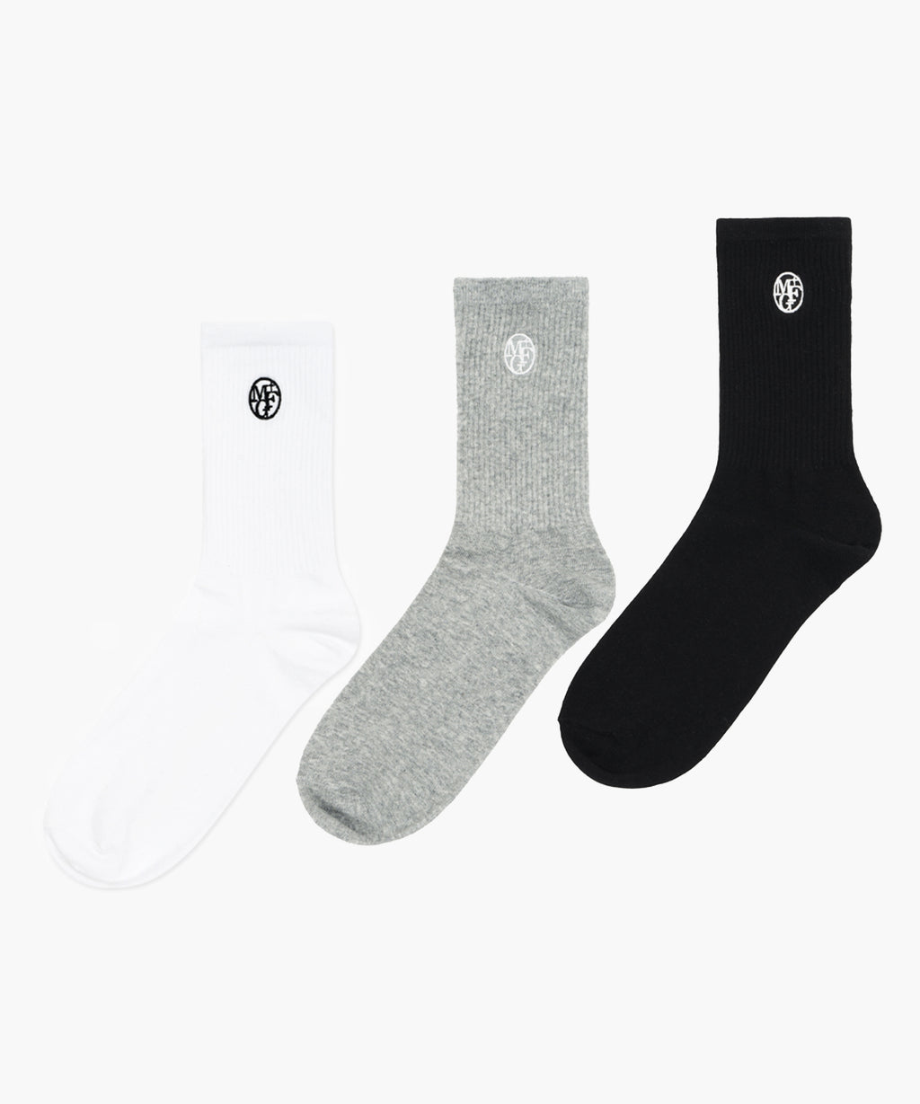 Marithe & Francois Girbaud - Circle Logo Socks 3pack (Multi) product image 1 | TRAB K-Fashion Australia