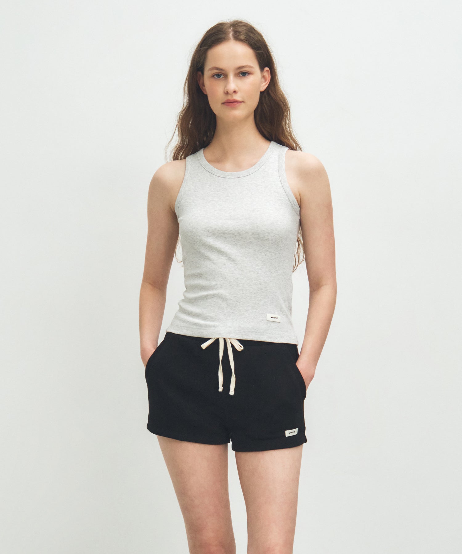 Marithe & Francois Girbaud - Basic Sleeveless (Light Heather Gray) product image 1 | TRAB K-Fashion Australia