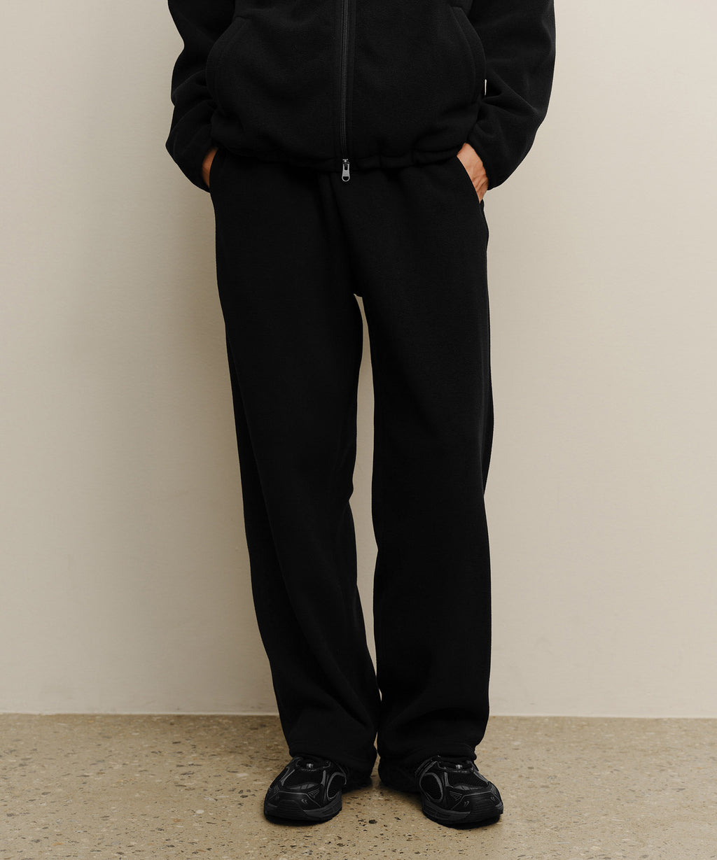 Marithe & Francois Girbaud - Marithe Sport Fleece Pants (Black) product image 1 | TRAB K-Fashion Australia