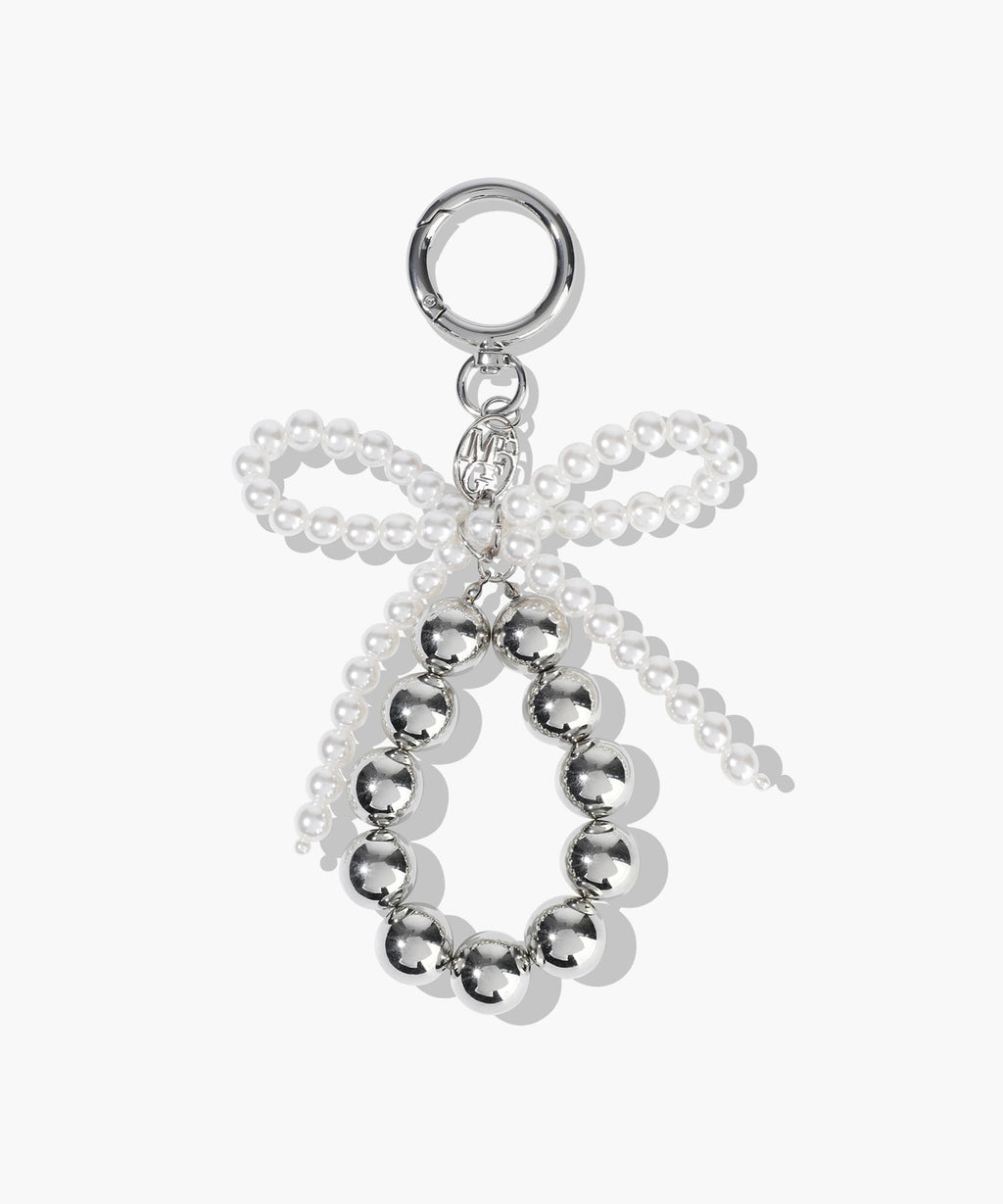 Marithe & Francois Girbaud - Pearl Silver Ball Keyring (Silver) product image 1 | TRAB K-Fashion Australia