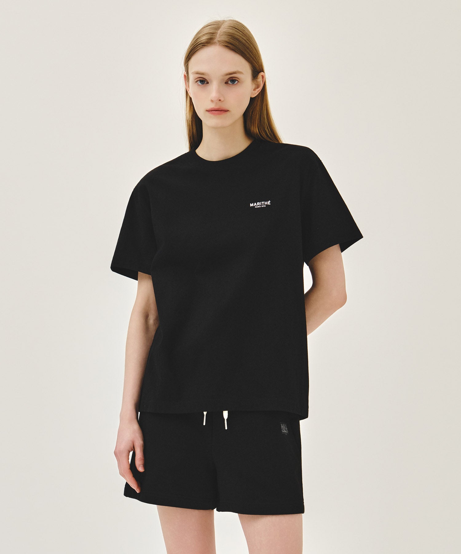 Marithe & Francois Girbaud - Small Regular Logo Tee (Black) product image 1 | TRAB K-Fashion Australia