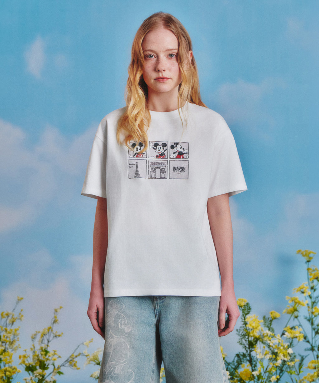 Marithe & Francois Girbaud - Mickey_filmstrip Tee (White) product image 1 | TRAB K-Fashion Australia