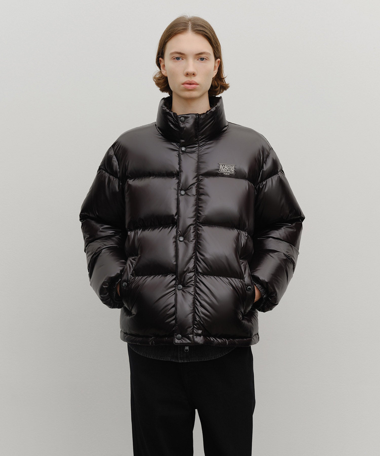 Marithe & Francois Girbaud - Glossy Down Jacket (Black) product image 1 | TRAB K-Fashion Australia