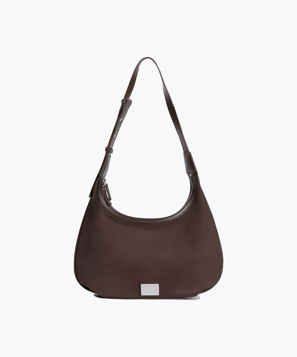 Marithe & Francois Girbaud - Classic Logo Round Shoulder Bag (Brown) product image 1 | TRAB K-Fashion Australia