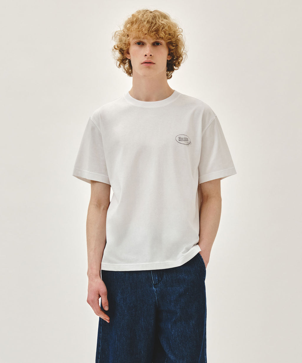 Marithe & Francois Girbaud - Vintage Logo Typo Tee (White) product image 1 | TRAB K-Fashion Australia