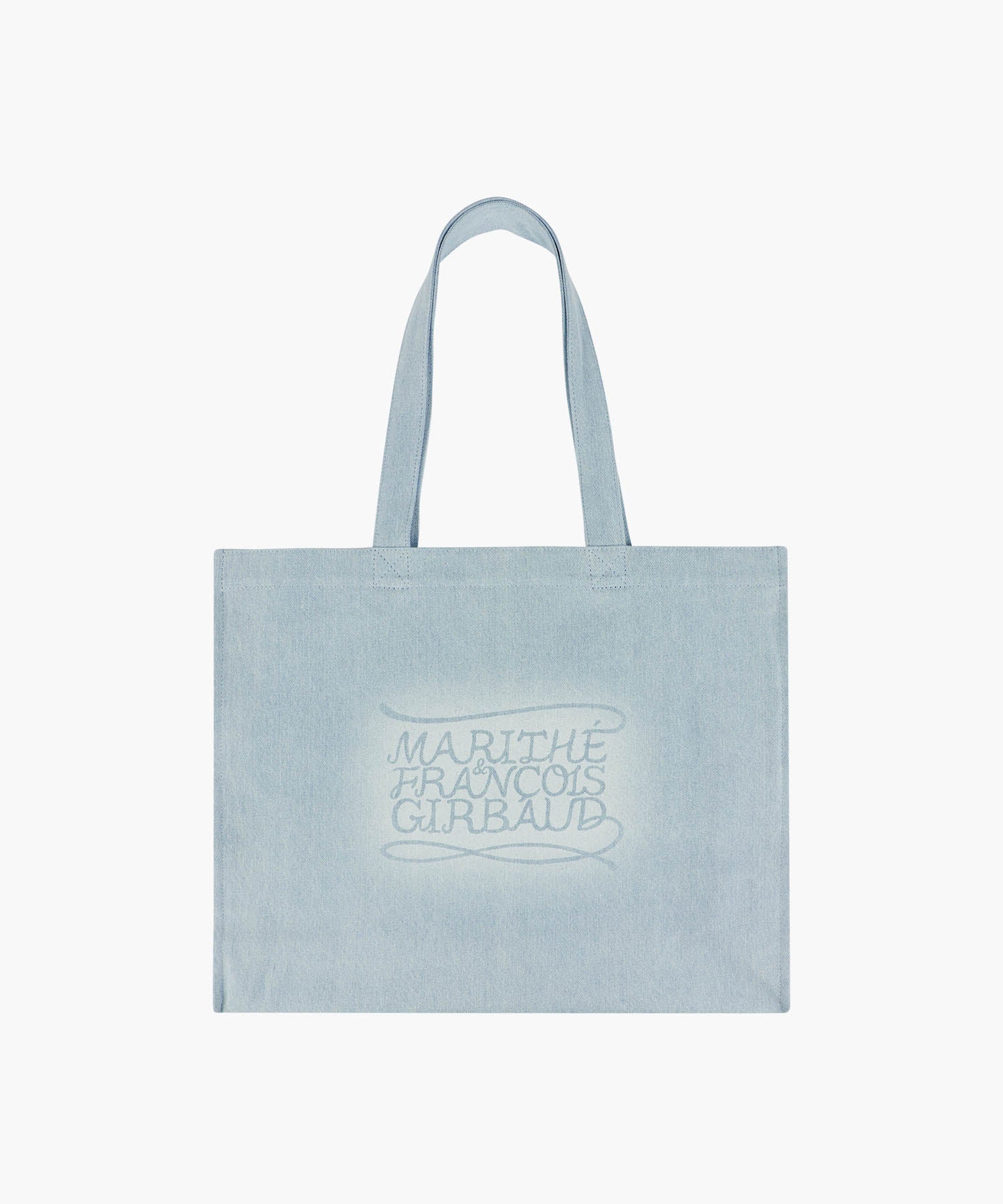 Marithe & Francois Girbaud - Drawing Classic Logo Denim Eco Bag (Light Blue) product image 1 | TRAB K-Fashion Australia