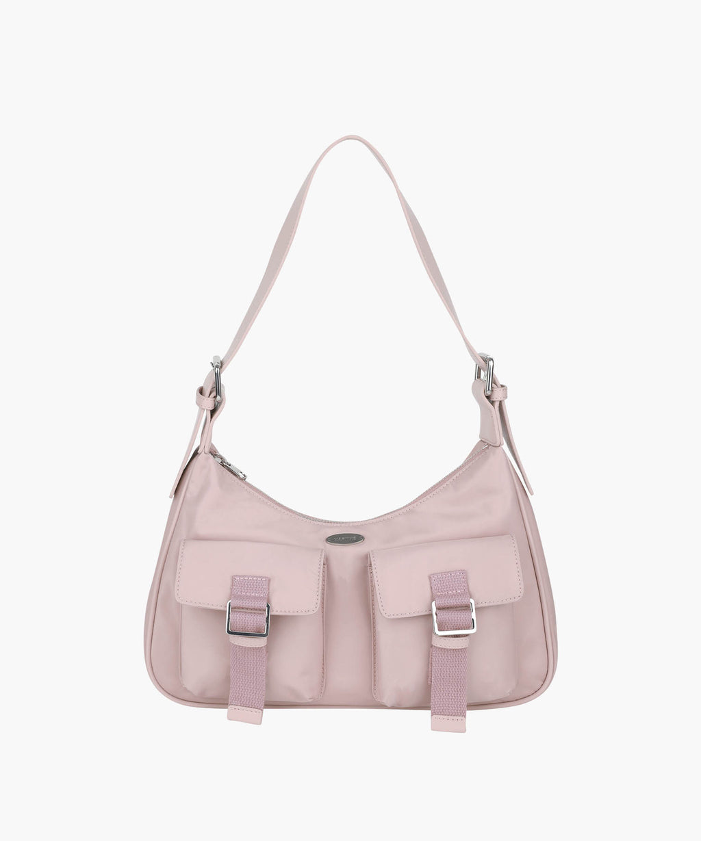 Marithe & Francois Girbaud - Regular Logo 2way Hobo Bag (Pink) product image 5 | TRAB K-Fashion Australia
