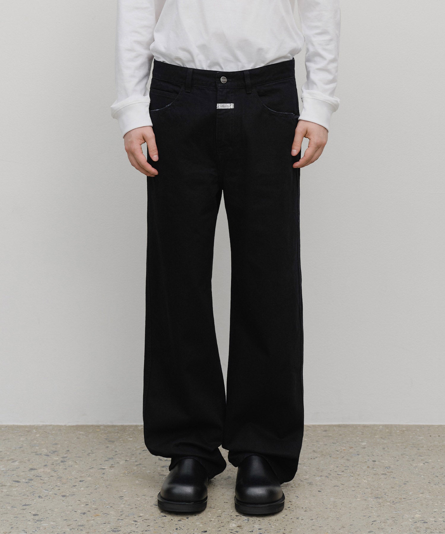 Marithe & Francois Girbaud - High Straight Denim Pants (Black) product image 1 | TRAB K-Fashion Australia