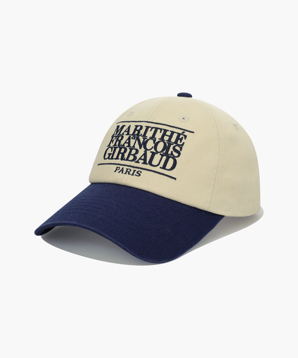 Marithe & Francois Girbaud - Classic Logo 6panel Color Block Cap (Navy) product image 1 | TRAB K-Fashion Australia