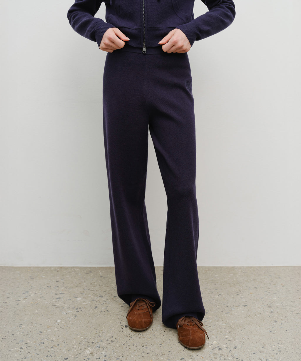 Marithe & Francois Girbaud - Classic Logo Knit Pants (Navy) product image 1 | TRAB K-Fashion Australia