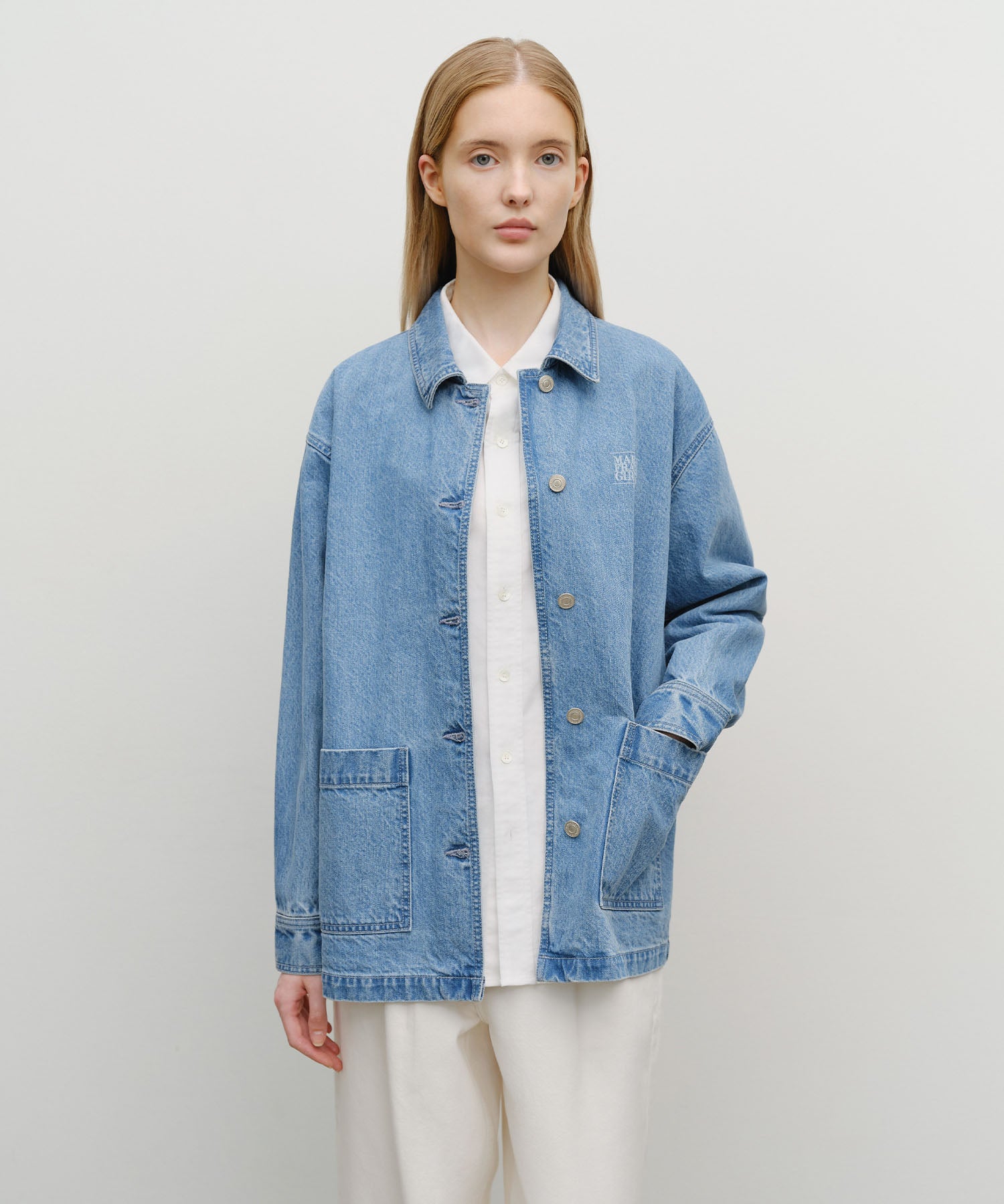 Marithe & Francois Girbaud - French Denim Work Jacket (Light Blue) product image 1 | TRAB K-Fashion Australia