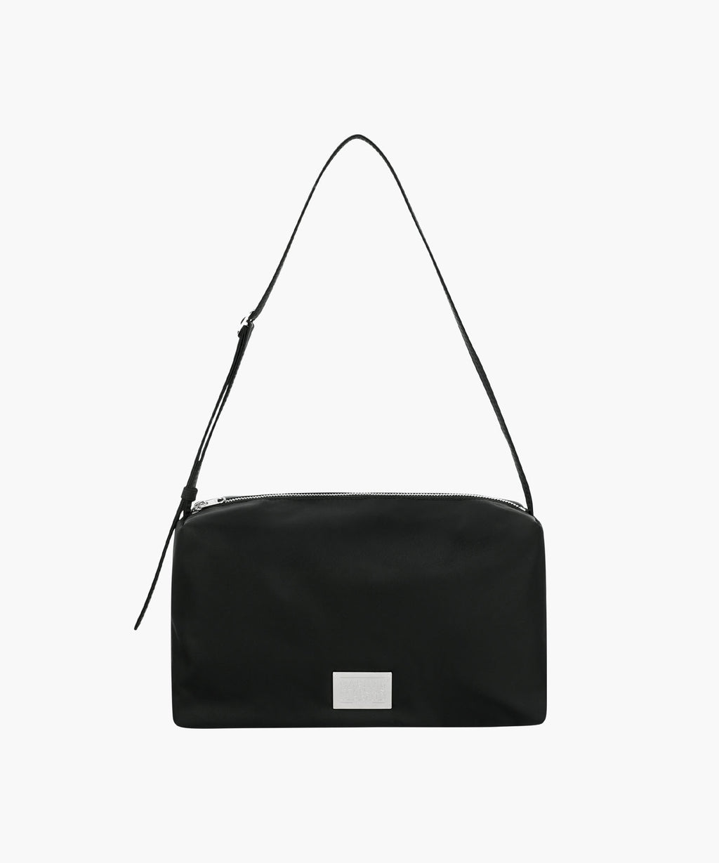 Marithe & Francois Girbaud - Classic Logo Nylon Box Bag (Black) product image 1 | TRAB K-Fashion Australia