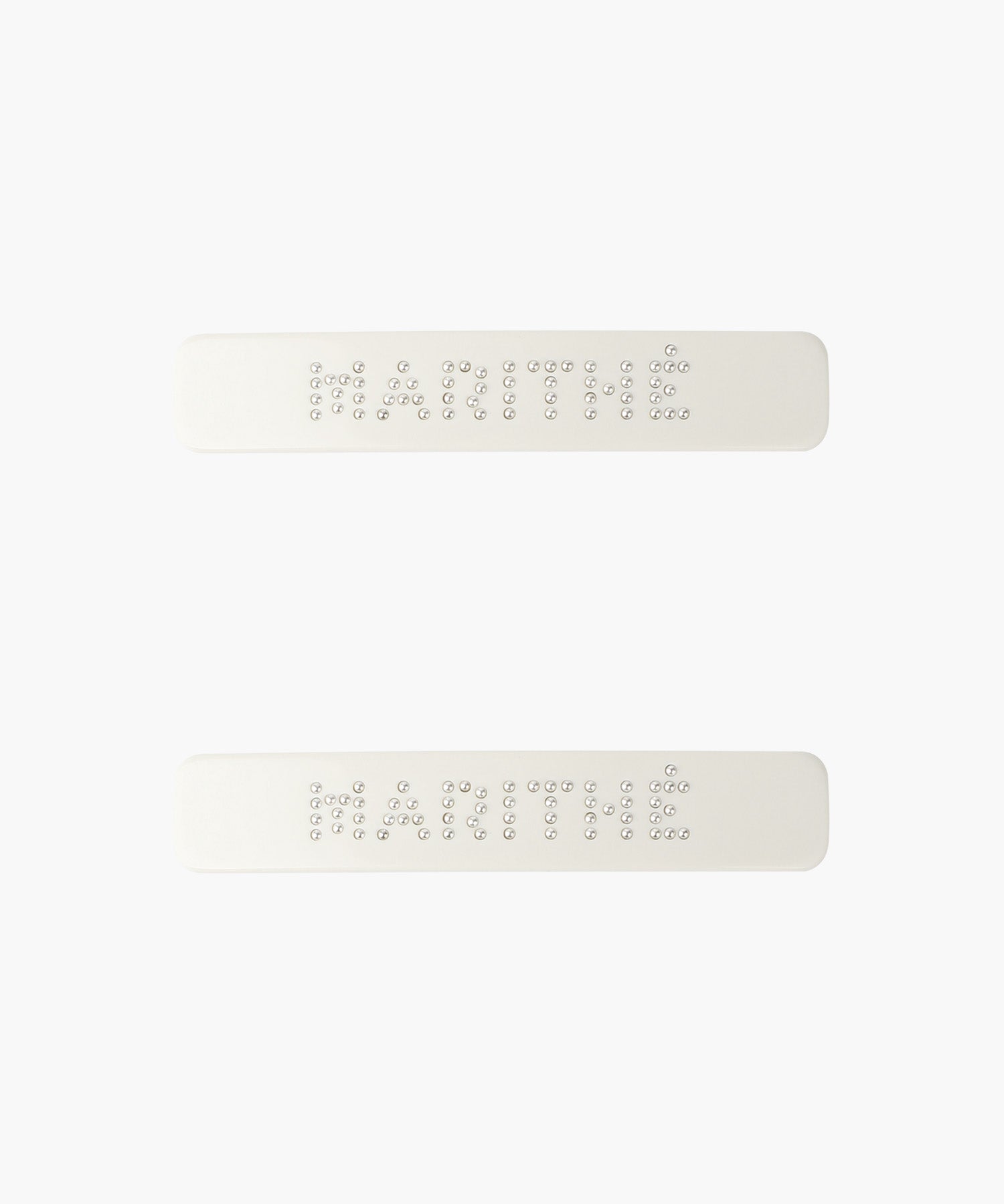 Marithe & Francois Girbaud - Regular Logo Metal Ball Hair Pin 2pack (Ivory) product image 1 | TRAB K-Fashion Australia