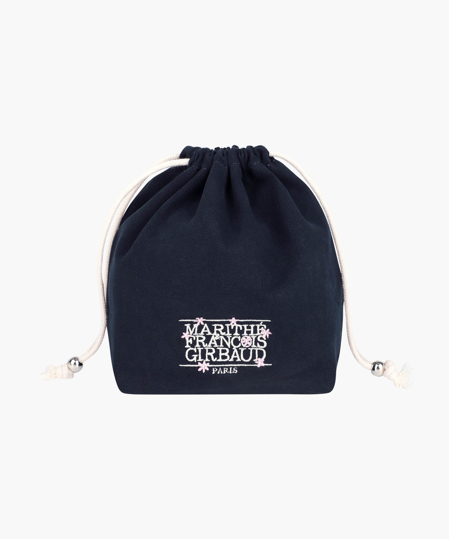 Marithe & Francois Girbaud - Flower Classic Logo String Pouch (Navy) product image 1 | TRAB K-Fashion Australia