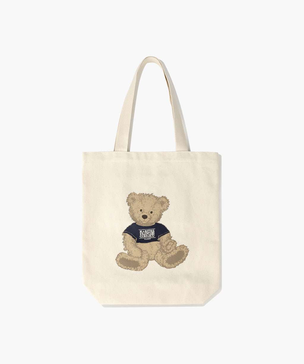 Marithe & Francois Girbaud - Doodle Bear Eco Bag (Natural) product image 1 | TRAB K-Fashion Australia