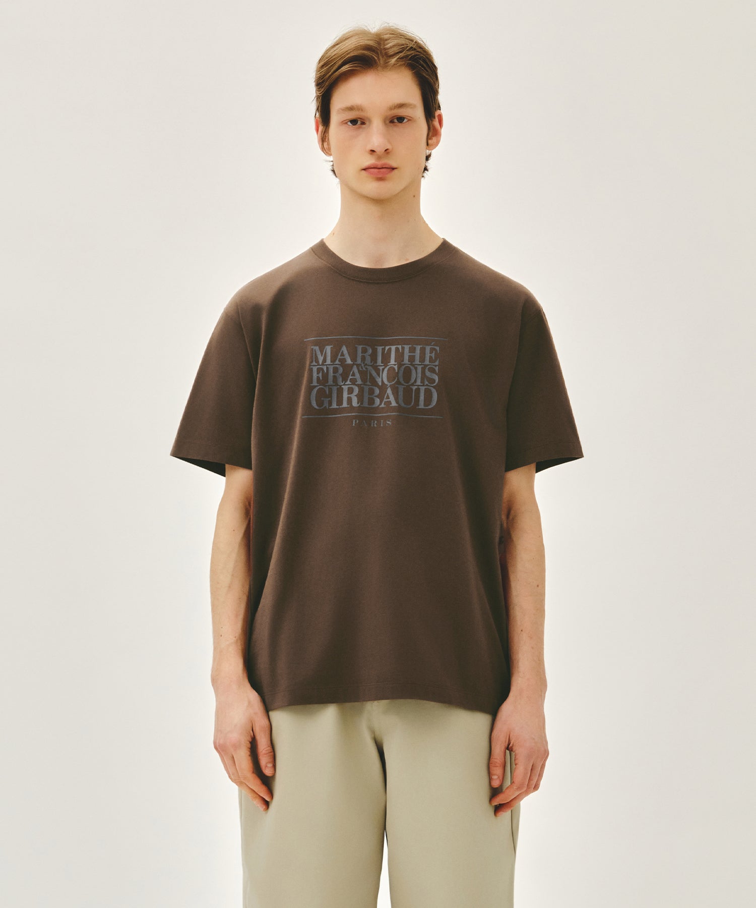 Marithe & Francois Girbaud - Classic Logo Tee (Brown) product image 1 | TRAB K-Fashion Australia