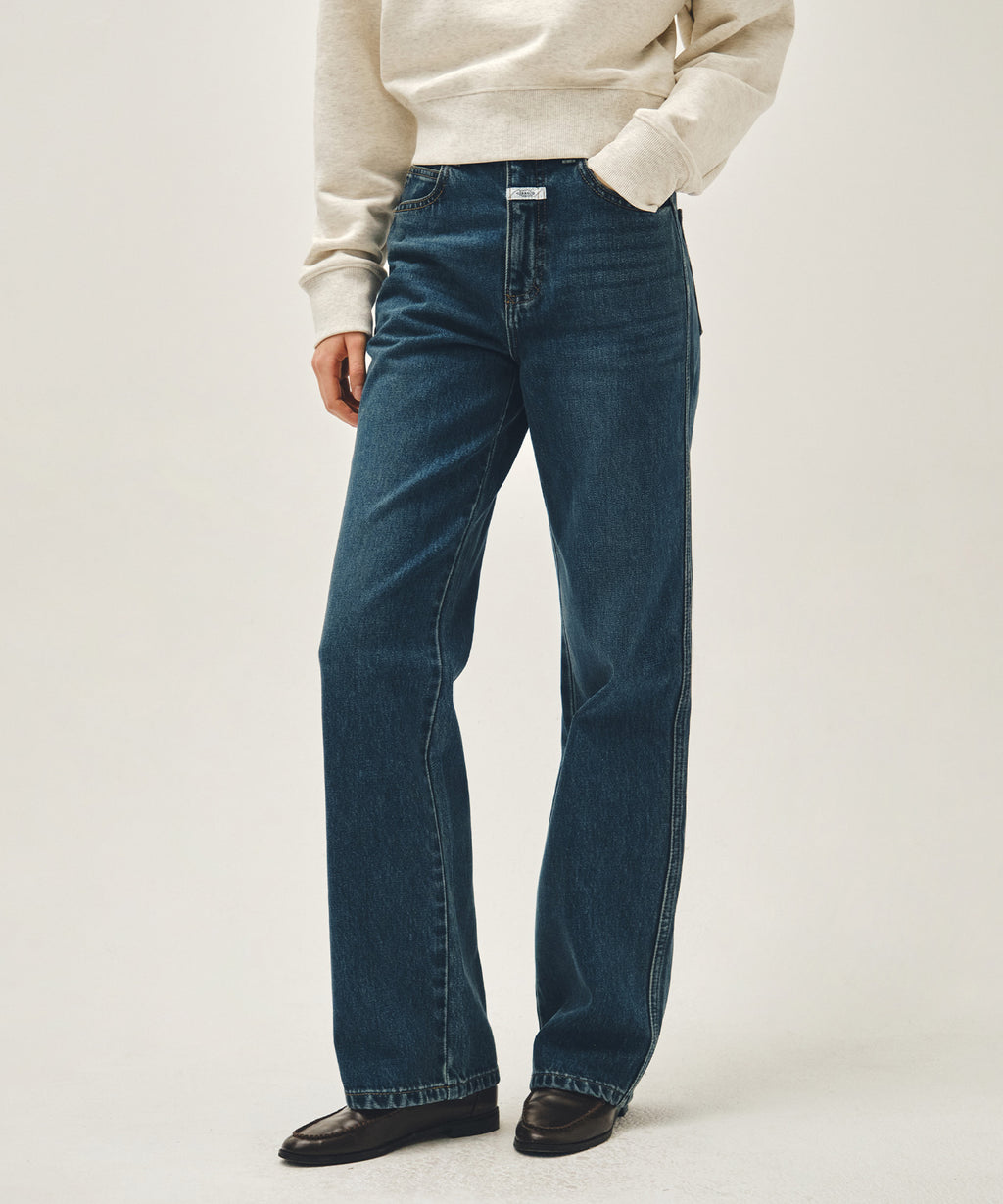 Marithe & Francois Girbaud - High Straight Denim Pants (Dark Blue) product image 1 | TRAB K-Fashion Australia
