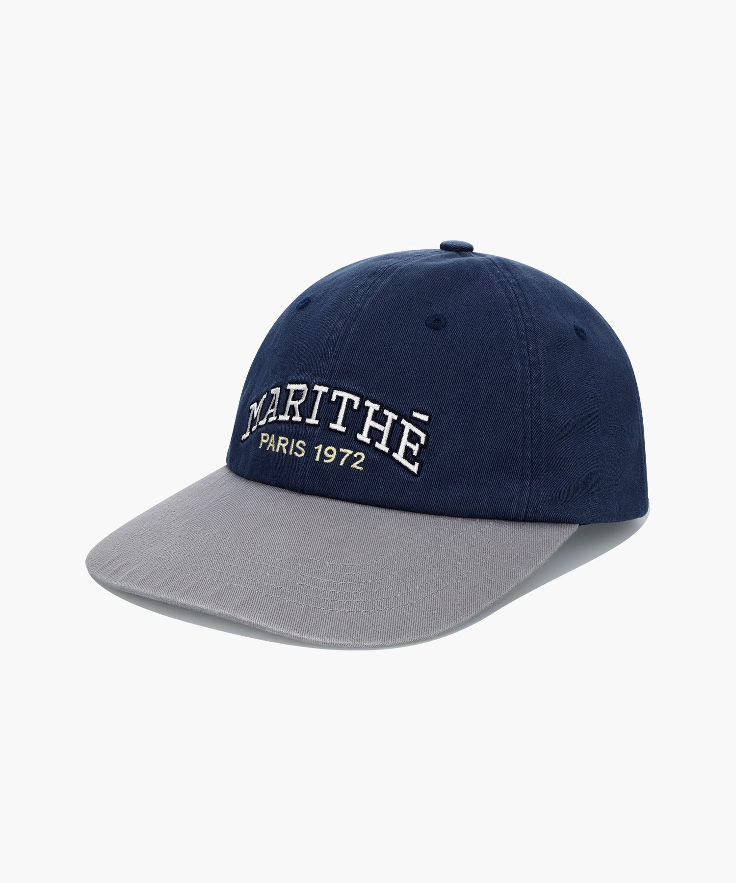 Marithe & Francois Girbaud - Arch Regular Logo Color Block Cap (Gray) product image 1 | TRAB K-Fashion Australia