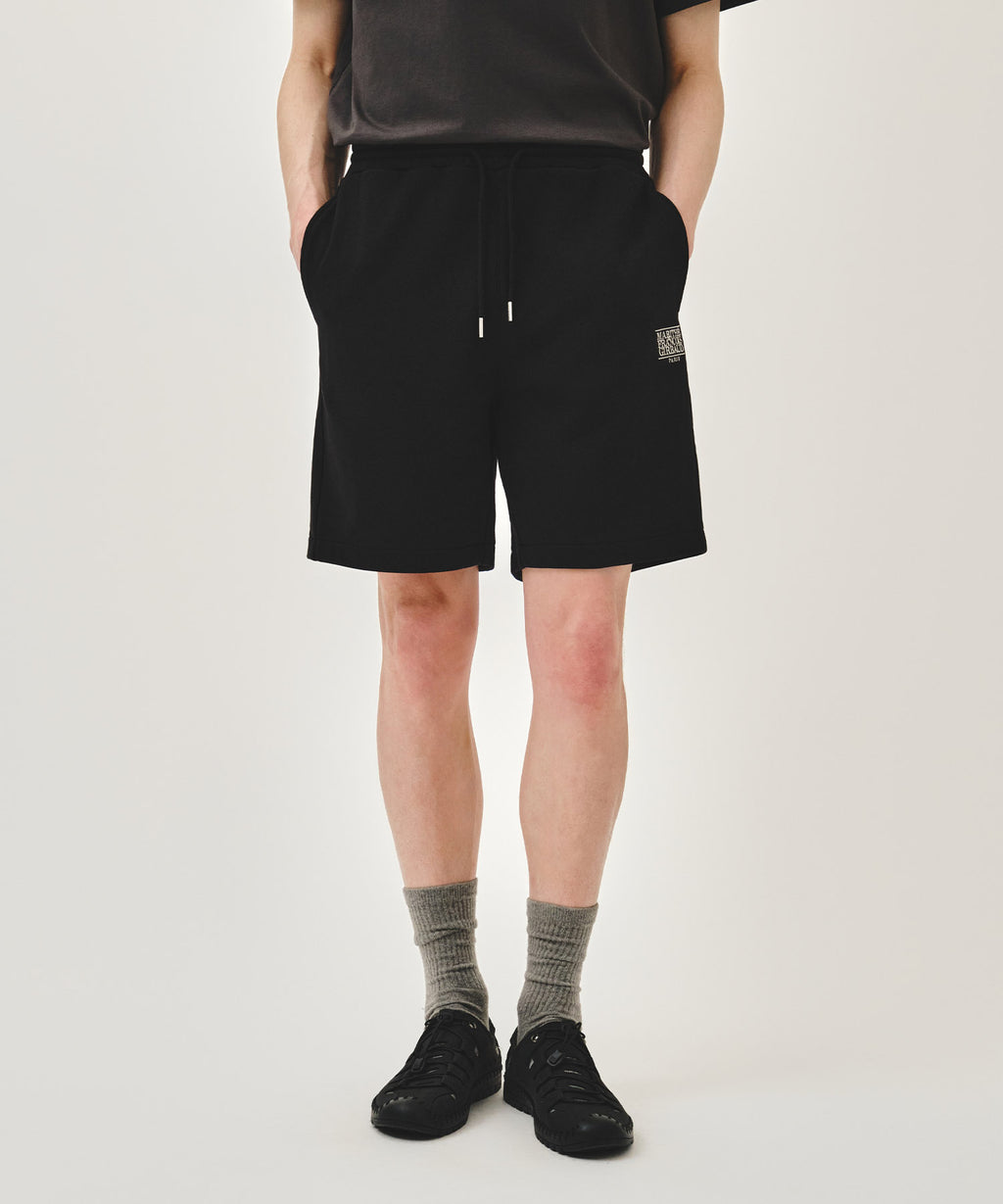 Marithe & Francois Girbaud - Classic Logo Sweat Shorts (Black) product image 1 | TRAB K-Fashion Australia