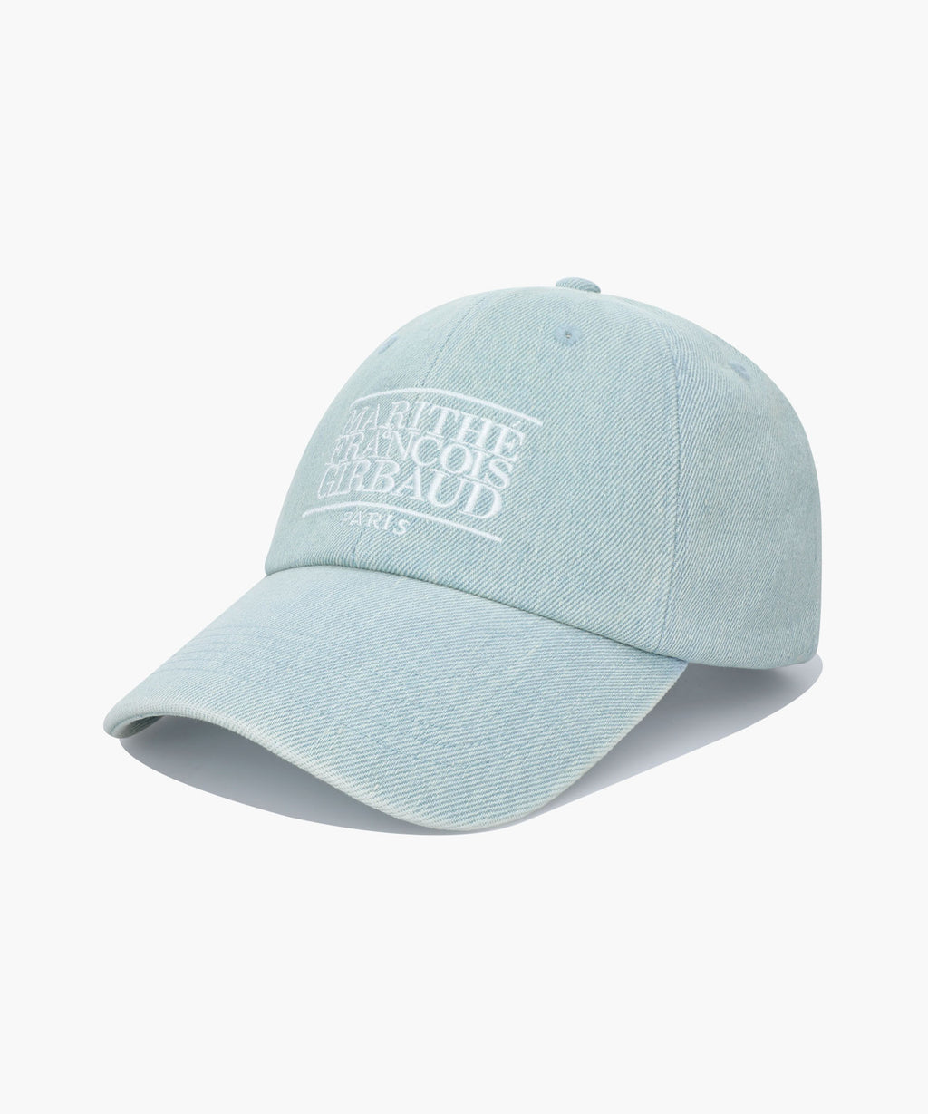 Marithe & Francois Girbaud - Denim Washing Classic Logo Covered Cap (Light Blue) product image 1 | TRAB K-Fashion Australia