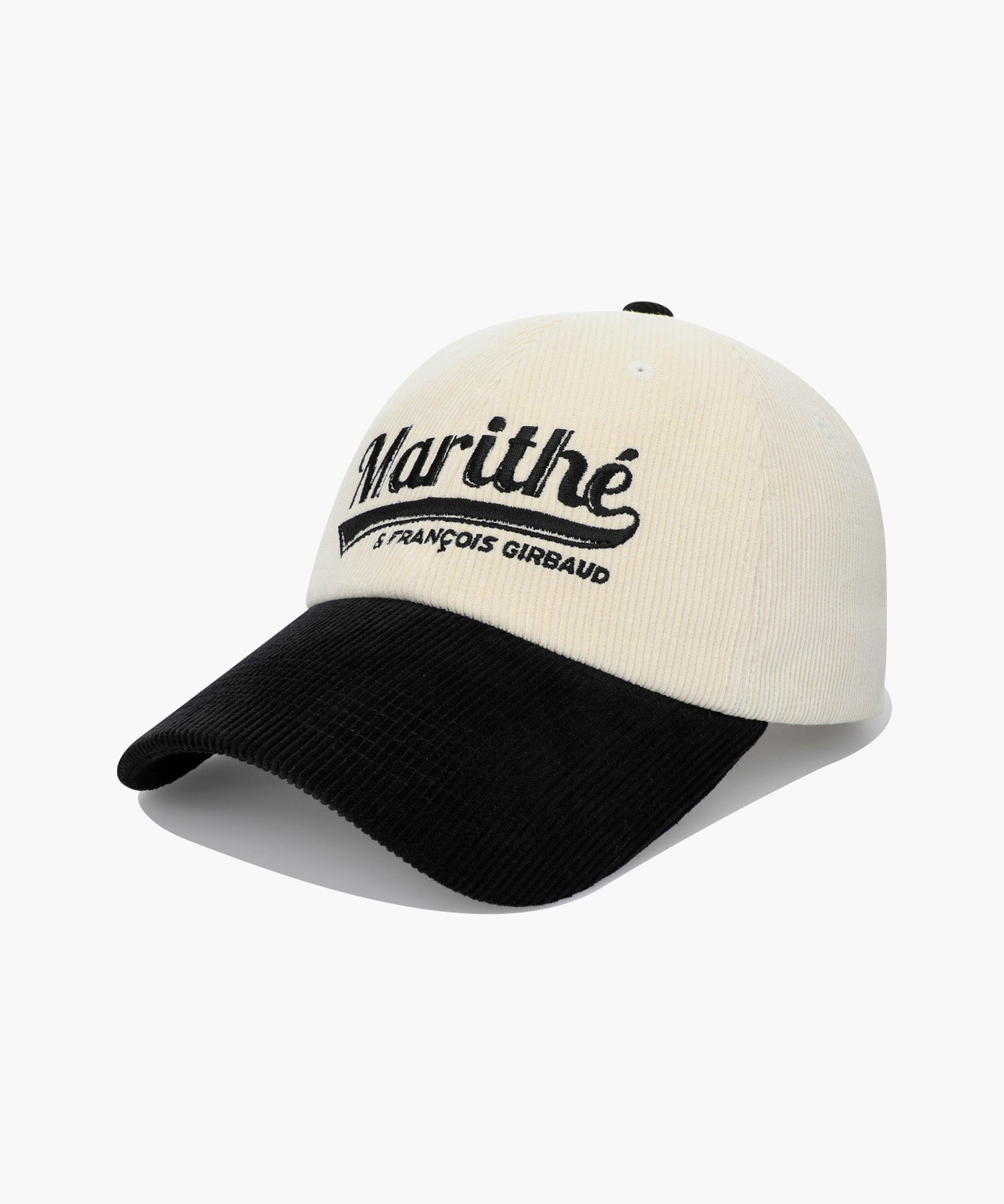 Marithe & Francois Girbaud - Vintage Logo Corduroy Covered Cap (Black) product image 1 | TRAB K-Fashion Australia