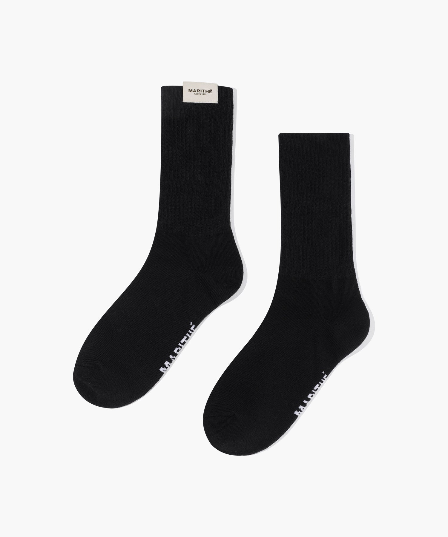 Marithe & Francois Girbaud - Regular Logo Socks (Black) product image 1 | TRAB K-Fashion Australia